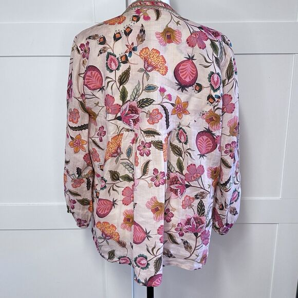 Johnny Was Workshop Pink Paris‎ Effortless Blouse, Size S - read description - Picture 2 of 11
